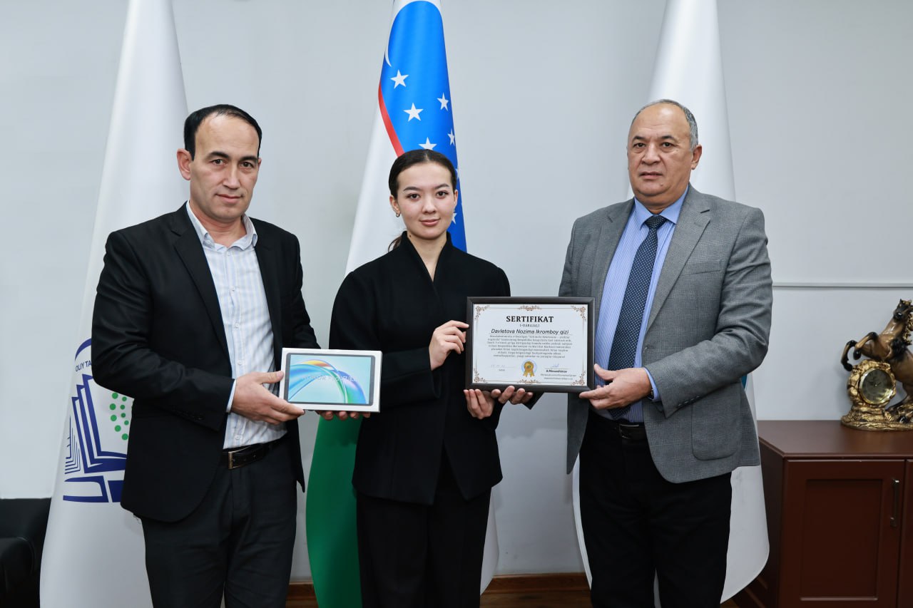 Uchinchi Renessans — yoshlar nigohida: talabamiz e’tirof etildi