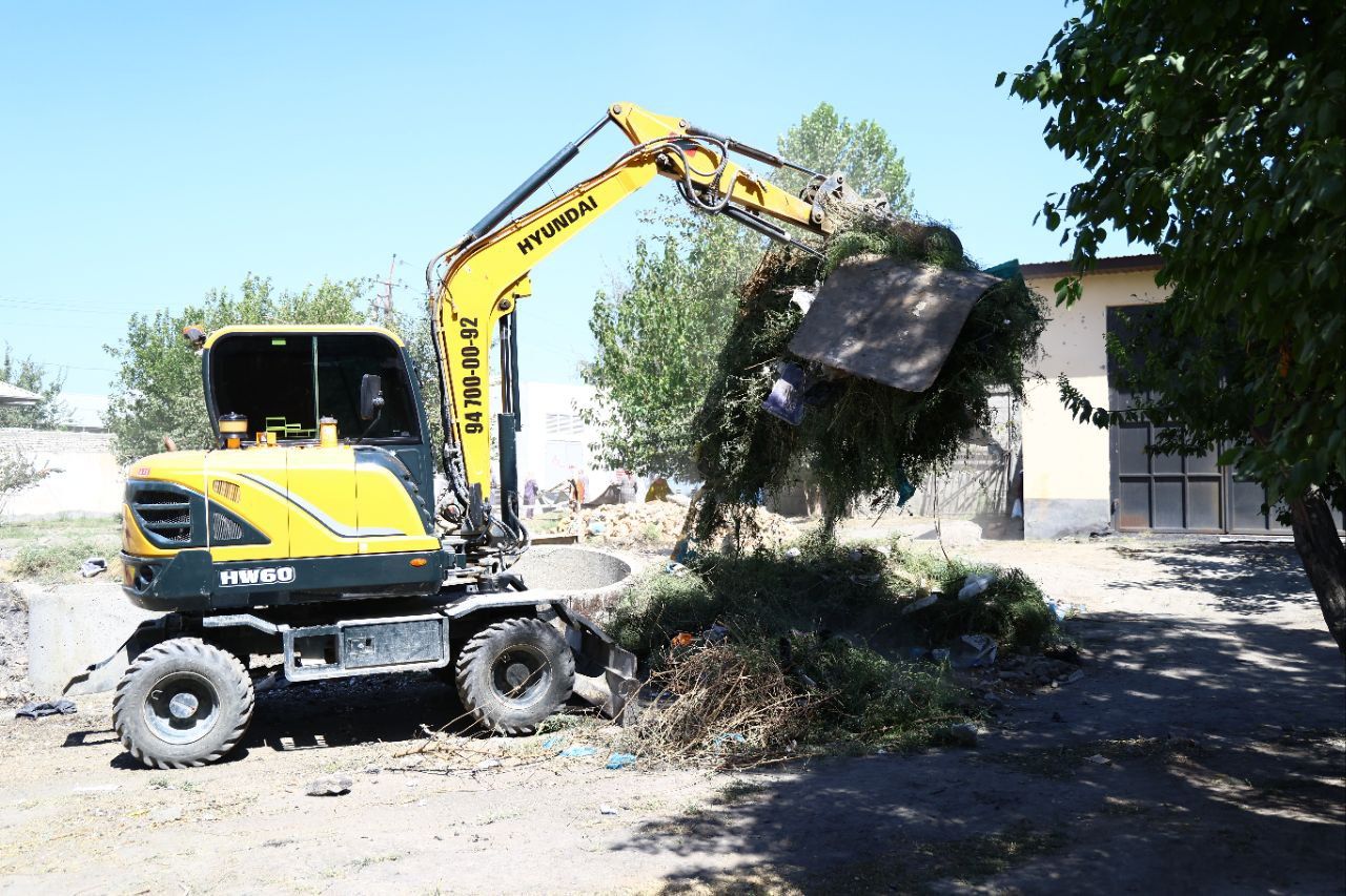 “Obod va fayzli mahalla – yurt ko‘rki” shiori ostida umumxalq hashari oʻtkazilmoqda